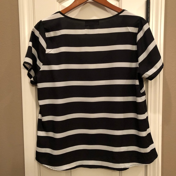 Forever 21+ Striped Blouse - Picture 2 of 5